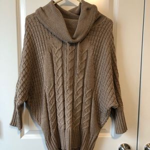 brown knot sweater